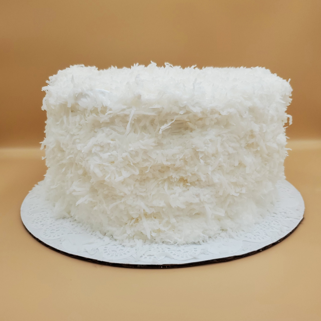 Punt Clara Kitchen Coconut Cake on white platter