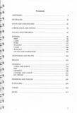 Land of Cotton cookbook Table of contents for a cookbook with section headings and page numbers.
