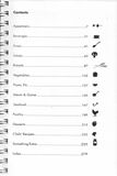 River Road Recipes III Table of contents page with black text and icons on a white background