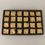 caramel fudge in tray