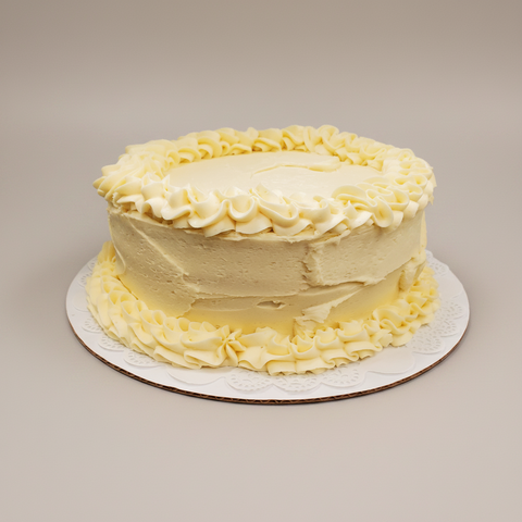 Golden Layer Cake with Butter Cream Icing